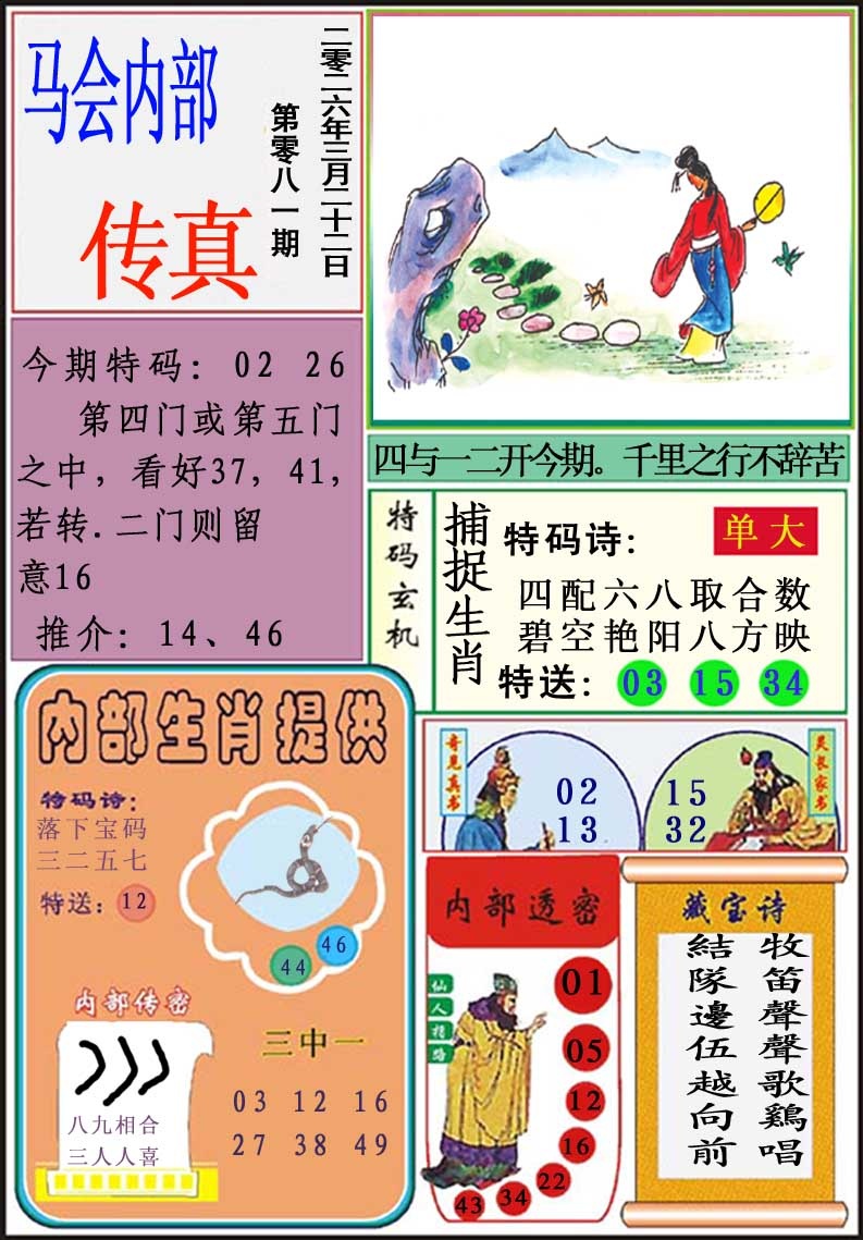081期马会内部传真[图]